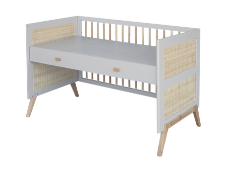 Theo Bebe Marelia Wielofunkcyjne Łóżeczko Ratanowe 70x140cm Moon