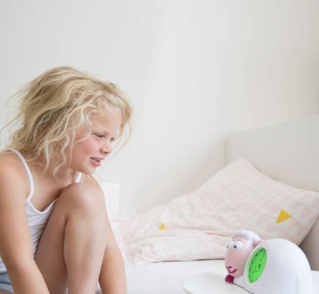 Zazu Sam Trener Snu i Budzik Dla Dziecka Lilia/Róż