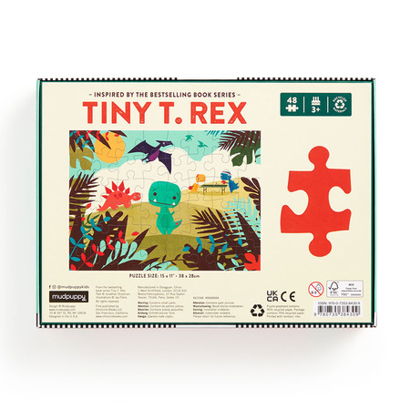 Mudpuppy Puzzle Tiny T.rex 48 elementów 3+