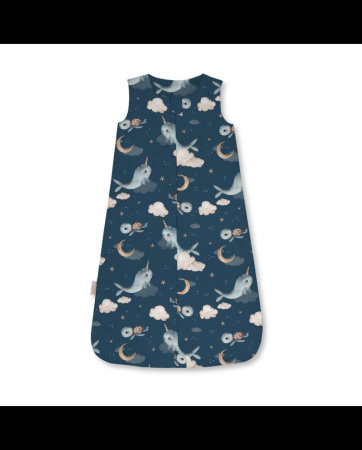 Waldin Śpiworek 0.5 TOG Wieloryb Granatowy Rozmiar M