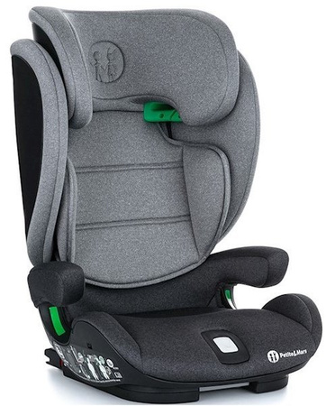 PETITE & MARS Fotelik samochodowy Elite Fix i-size 100-150 cm Misty Grey
