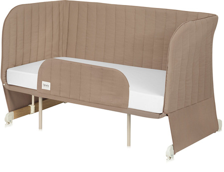 Lionelo Thomi Plus - wielofunkcyjne łóżeczko dziecięce 5w1 | Beige Carmel