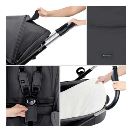 Kinderkraft Nea 2 Wózek Głęboko-Spacerowy 2w1 Grey