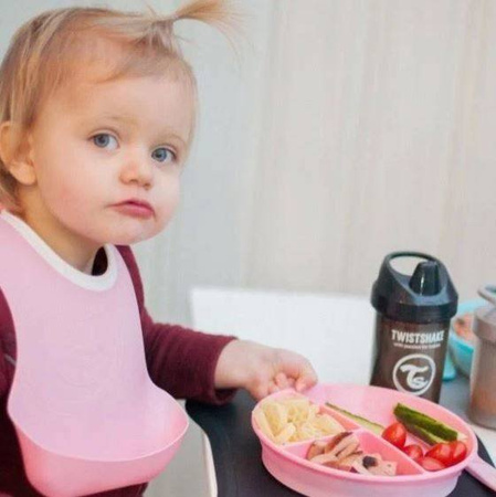 Twistshake Śliniak Plastikowy 2 szt Black