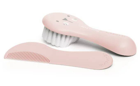 Suavinex Szczotka i Grzebień Zestaw Różowy
