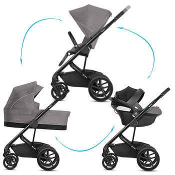 Cybex Balios S Denim Wózek Głęboko-Spacerowy Lavastone Black