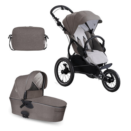 X-Lander X-Run Wózek Głęboko-Spacerowy z Torbą Evening Grey