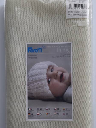 Podkład Oddychający na Materac 120x60 Ecru Feretti