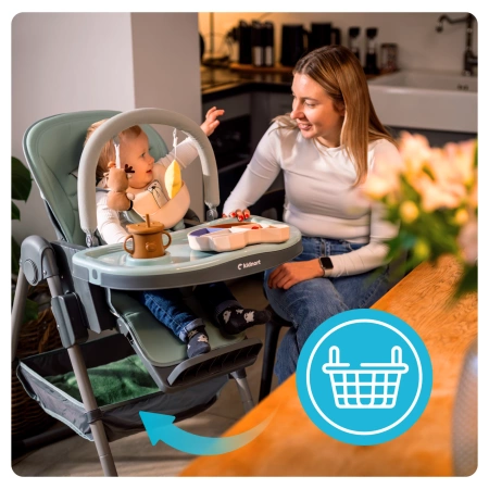 Kidnort Jordgubbe Krzesełko do Karmienia Brązowe