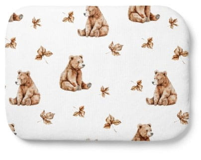 Waldin Poduszka Bambus 40x30 Niedźwiadki Biała