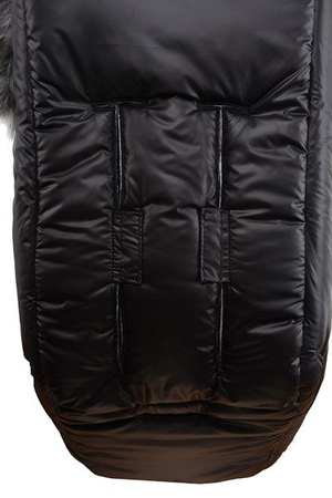 Cottonmoose Śpiwór Zimowy Alaskan Moose Czarno-szary Z Eko-skórą