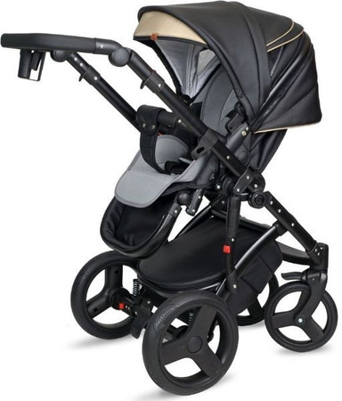 Coto Baby Quara Wózek Głęboko-spacerowy 02 Dark Grey Brown Eco