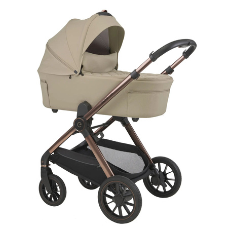 Espiro Code Wózek Głęboko-Spacerowy 04 Tender Green + Cybex Aton B2 i-Size Fotelik Samochodowy 0-13kg + Baza One Volcano Black