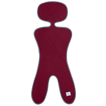 Simple Wool Little Merry 2.0 Wkładka Termoaktywna z Wełny Merino do Fotelika 0-13 kg Bordowa