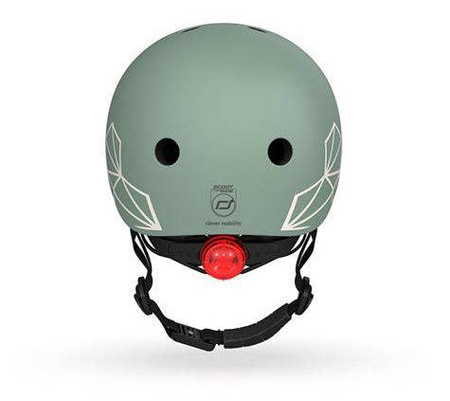 Scootandride Kask XXS-S Dla dzieci 1-5 Lat Green Lines