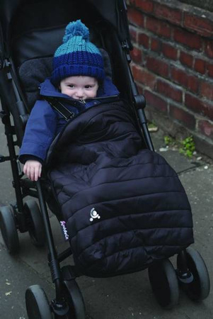 CuddleCo Comfi-Snug Śpiworek Wkładka 2w1 do Wózka Czarny