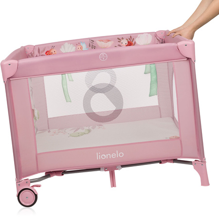 Lionelo Millie Plus - wielofunkcyjny kojec dziecięcy | Pink