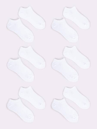 Yoclub! Skarpety Krótkie Białe EUR 26-28