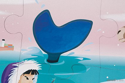 Janod Puzzle sensoryczne 20 elementów Lodowa kraina