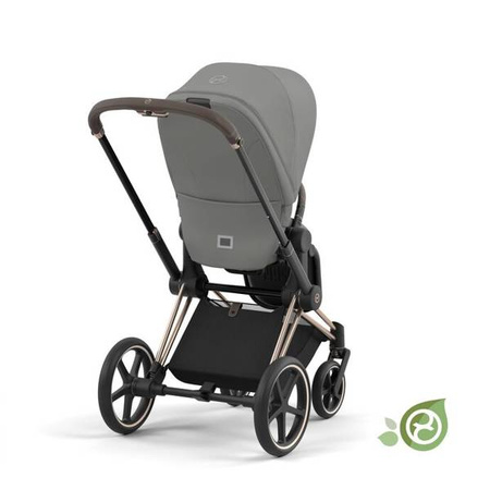 Cybex Conscious Green Leaf Priam 4.0 Tapicerka Siedziska Eco Pearl Grey