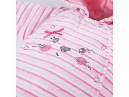 Eevi Run&Fun Pajac Welur Róż 68cm