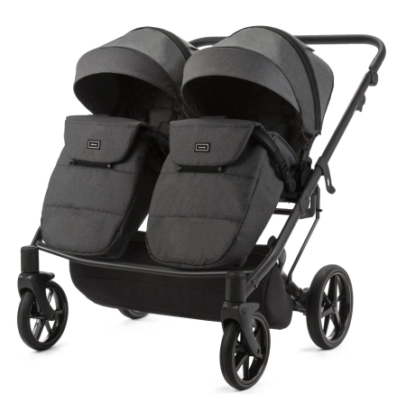 Adamex Leo Wózek Głęboko-Spacerowy Blizniaczy TK-57 Grafitowy