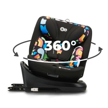 Kinderkraft I-Grow I-size Fotelik Samochodowy 0-36 kg Happy Shapes