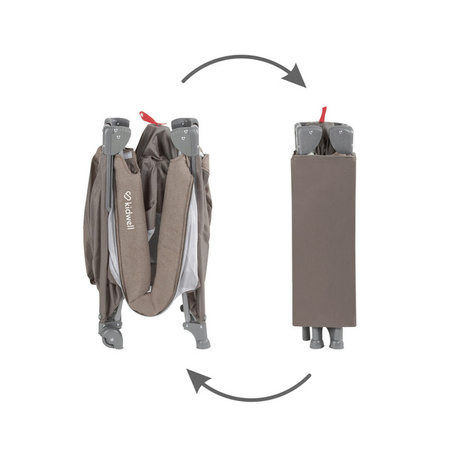 Kidwell Blissy Łóżeczko Turystyczne Dwupoziomowe Lift Beige