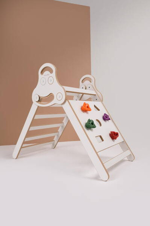 Tupti.wood Drabinka Pikler Ścianka Wspinaczkowa Biała