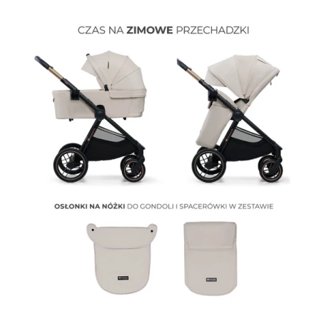Kinderkraft Nea 2 Wózek Głęboko-Spacerowy 2w1 Soft Beige