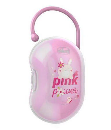 Chicco Podwójne Etui Do Smoczka z Zaczepem Różowe