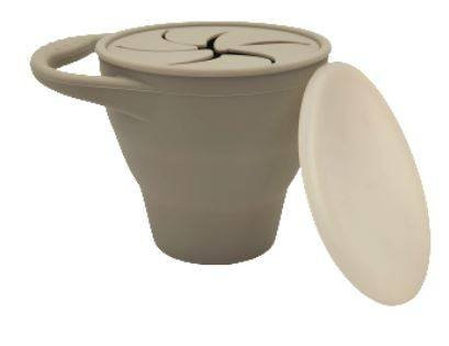 Baby in World Kubek Silikonowy Niewysypek Składany Sand