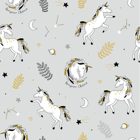 Bonjour Cherie Bambusowy Kocyk Do Fotelika 90x90 cm Jednorożce