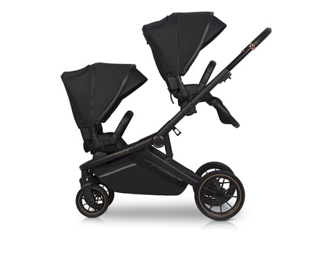 Cavoe Avec 2024 Wózek Głęboko-Spacerowy Bliźniaczy 2w1 Meteorite