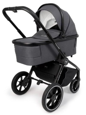 Muuvo Quick 3.0 Wózek Głęboko-Spacerowy z Gondolą XL Zestaw 2w1 Iron Graphite