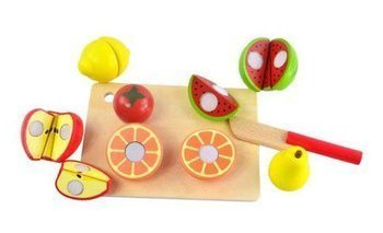 Zestaw Owoców Na Rzep Drewniany AC7631 
