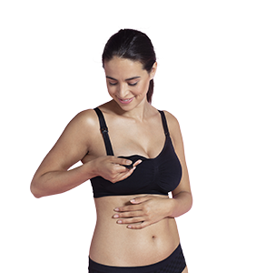 Carriwell Bezszwowy Biustonosz Do Karmienia Z Wkładką Formującą L 3322 Czarny