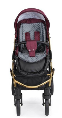 Kunert Mila Premium Wózek Głęboko-Spacerowy 2w1 Jeans + Krem Złota Rama Koła Żelowe