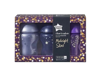 Tommee Tippee,BUTELKA KOLOROWA 3X260 MIDNIGHT SKIES