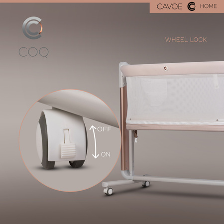 Cavoe Elektryczna kołyska łóżeczko 4w1 COQ Cashmere