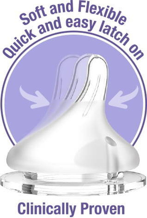 Lansinoh Natural Wave Smoczek Szybki 2szt