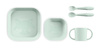 Miniland Zestaw Stołowy 5-częściowy Kwadratowy Dolce - Miętowy