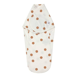 Lassig Cozy Swaddle Bag GOTS Big Dots milky