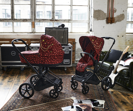 Cybex Priam 4.0 Wózek Głęboko-Spacerowy + Fotelik Samochodowy Cloud T 0-13kg Rosenrot Red by Alec Voelkel