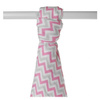 Xkko Ręcznik Bambusowy Otulacz 90x100cm  Baby Pink Chevron