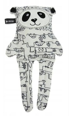 MINENE Dwustronna Przytulanka Jasnoszary