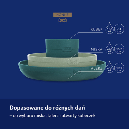 Lovi Zestaw Naczyń Z Kubkiem Pistachio 21/532 Pistachio