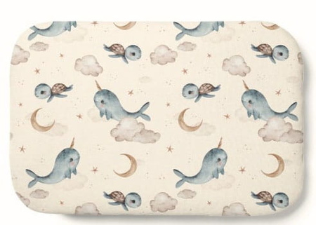 Waldin Poduszka Bambus 60x40 Wieloryb Kremowy