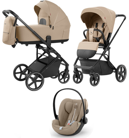 Carrello Alfa CRL-6522 Wózek Głęboko-Spacerowy 2w1 + Cybex Cloud G I - Size Fotelik Samochodowy