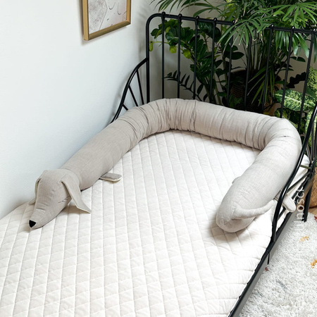 SenLove Ochraniacz do Łóżeczka Piesek Beżowy